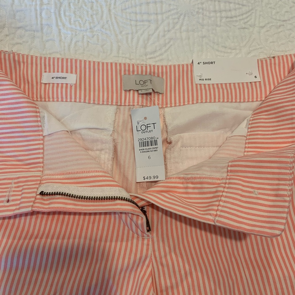 Loft Outlet 4” mid rise shorts